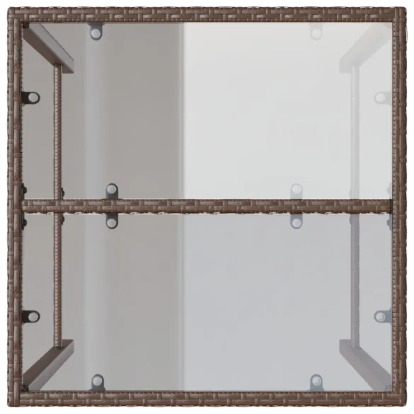 Masă de Bar Exterior Maro - Poliratan - Livrare Gratuită