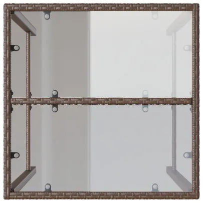 Masă de Bar Exterior Maro - Poliratan - Livrare Gratuită