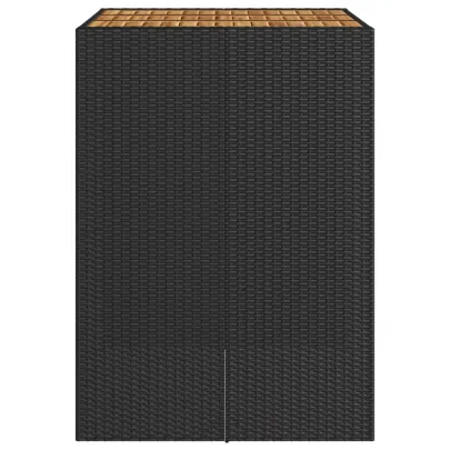 Masă Bar Grădină Lemn Acacia Negru - Mobilier Exterior