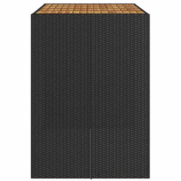 Masă Bar Grădină Lemn Acacia Negru - Livrare Gratuită