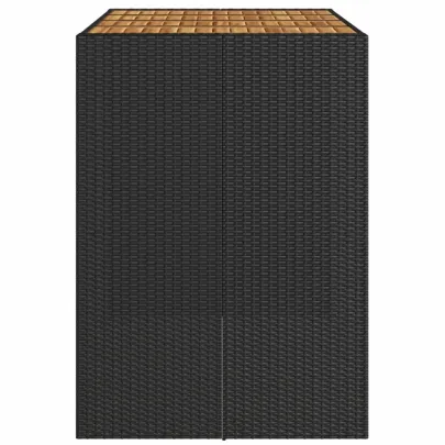 Masă Bar Grădină Lemn Acacia Negru - Livrare Gratuită