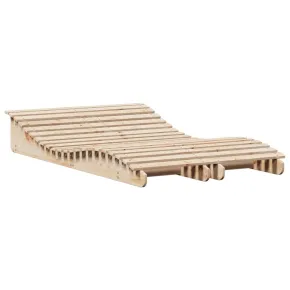 Șezlonguri Lemn Masiv Pin - Set 2 Bucăți - Livrare Gratuită 2