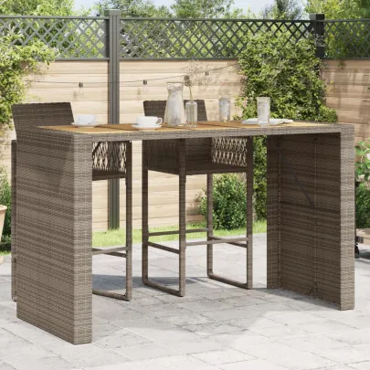 Masă Bar Grădină Lemn Acacia - Mobilier Exterior Durabil
