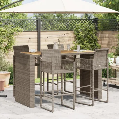 Masă Bar Grădină Lemn Acacia - Mobilier Exterior Durabil