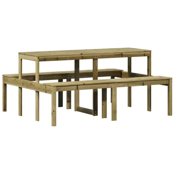 Masă picnic lemn pin | 160x134x75 cm | Livrare gratuită Masă picnic lemn pin | 160x134x75 cm | Livrare gratuită
