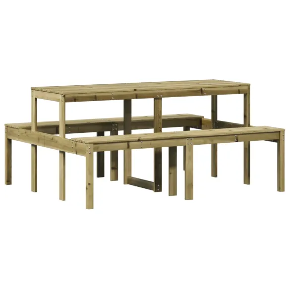 Masă picnic lemn pin | 160x134x75 cm | Livrare gratuită Masă picnic lemn pin | 160x134x75 cm | Livrare gratuită