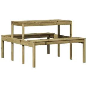 Masă picnic lemn pin | 110x134 cm | Livrare gratuită 2