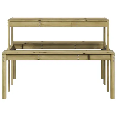 Masă picnic lemn pin | 110x134 cm | Livrare gratuită