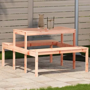 Masă picnic lemn masiv Douglas - 110x134 cm - Livrare gratuită
