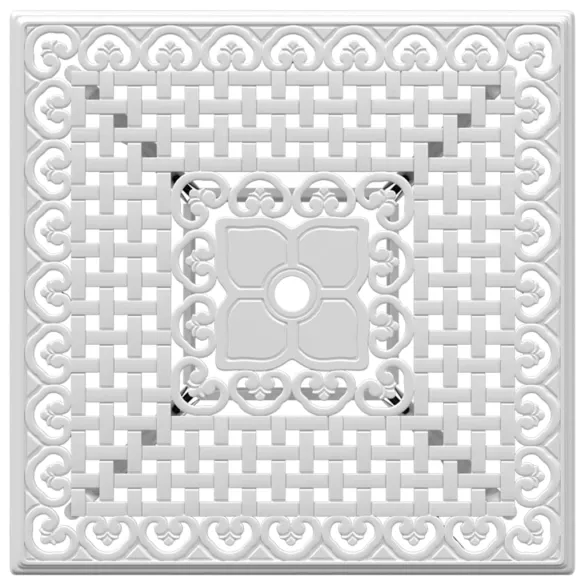 Masă Grădină Albă Aluminiu Turnat 80x80 cm - Livrare Gratuită