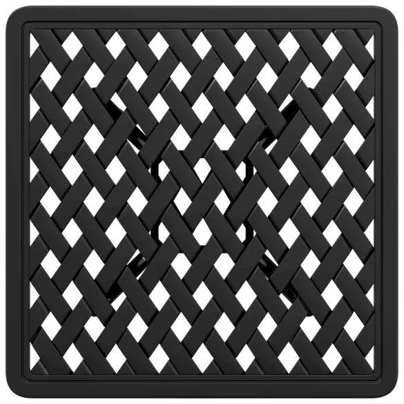 Masă Grădină Aluminiu Turnat Negru | Livrare Gratuită