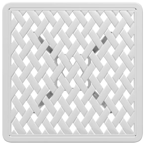 Masă Grădină Aluminiu Turnat Alb - Livrare Gratuită