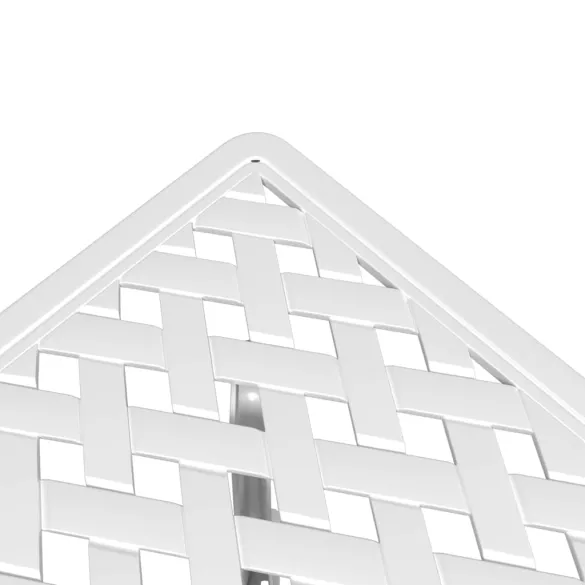 Masă Grădină Aluminiu Turnat Alb - Livrare Gratuită