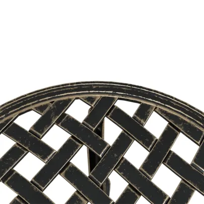 Masă Grădină Bronz - Aluminiu Turnat | Livrare Gratuită