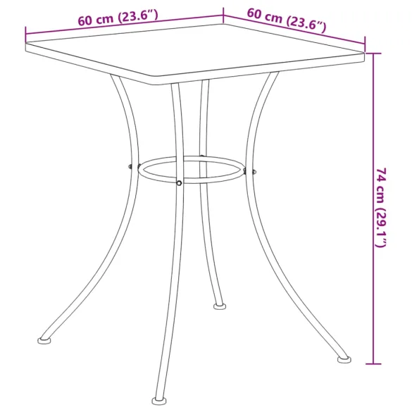 Masă Bistro Ceramică Mozaic - Livrare Gratuită