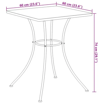 Masă Bistro Ceramică Mozaic - Livrare Gratuită