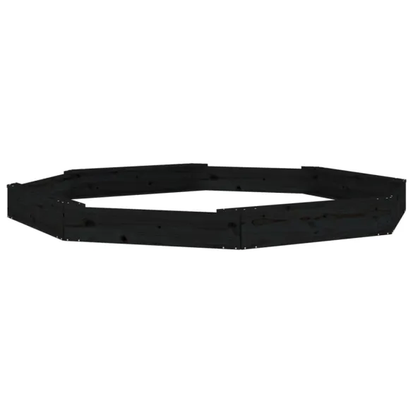 Cutie de Nisip cu Scaune Octogonale - Lemn Masiv de Pin