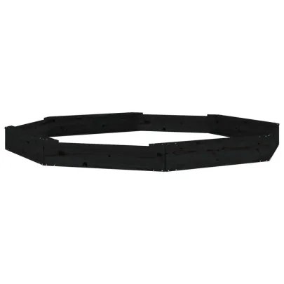 Cutie de Nisip cu Scaune Octogonale - Lemn Masiv de Pin