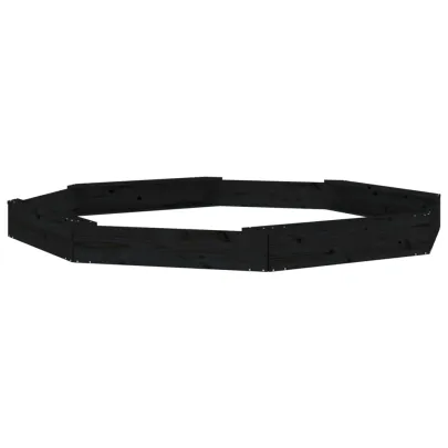 Cutie de Nisip cu Scaune Octogonale - Lemn Masiv de Pin