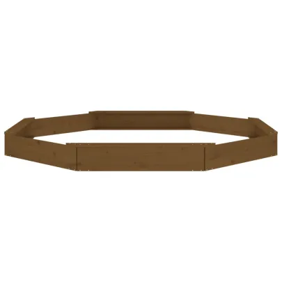 Cutie de Nisip cu Scaune Octogonale - Lemn Masiv de Pin