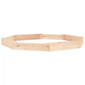 Cutie de Nisip cu Scaune Octogonale - Lemn Masiv de Pin 2