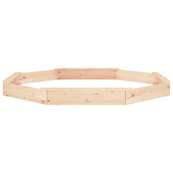 Cutie de Nisip cu Scaune Octogonale - Lemn Masiv de Pin