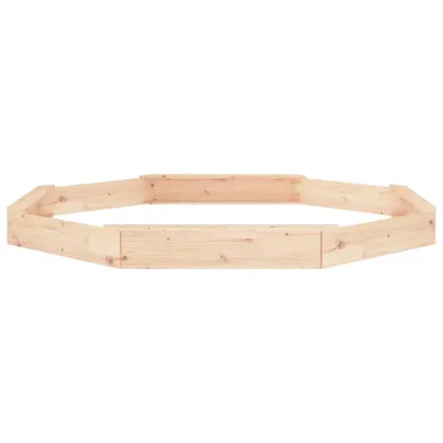 Cutie de Nisip cu Scaune Octogonale - Lemn Masiv de Pin