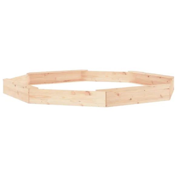 Cutie de Nisip cu Scaune Octogonale - Lemn Masiv de Pin