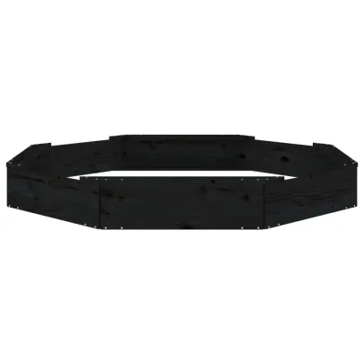 Cutie de Nisip Octogonală cu Scaune - Lemn Masiv de Pin