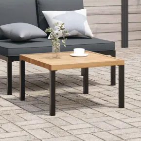 Măsuță Cafea Grădină Negru Aluminiu | Livrare Gratuită