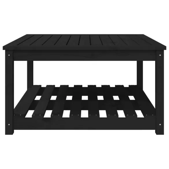 Masă Grădină Lemn Masiv Pin - Negru | Livrare Gratuită Masă Grădină Lemn Masiv Pin - Negru | Livrare Gratuită
