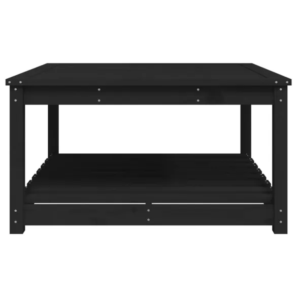Masă Grădină Lemn Masiv Pin - Negru | Livrare Gratuită Masă Grădină Lemn Masiv Pin - Negru | Livrare Gratuită