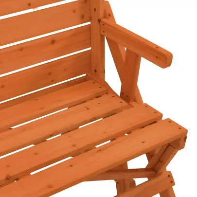 Masă de picnic convertibilă 2 în 1 - lemn masiv brad