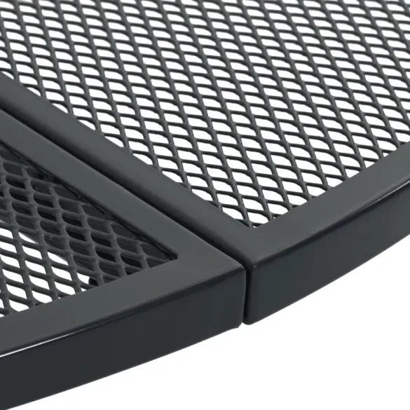 Masă Terasă Rotundă Antracit - Ø110 cm, Oțel Electro