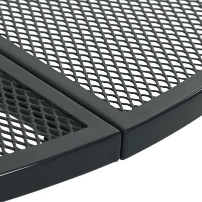 Masă Terasă Rotundă Antracit - Ø110 cm, Oțel Electro