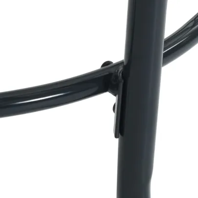 Masă Terasă Rotundă Antracit - Ø110 cm, Oțel Electro