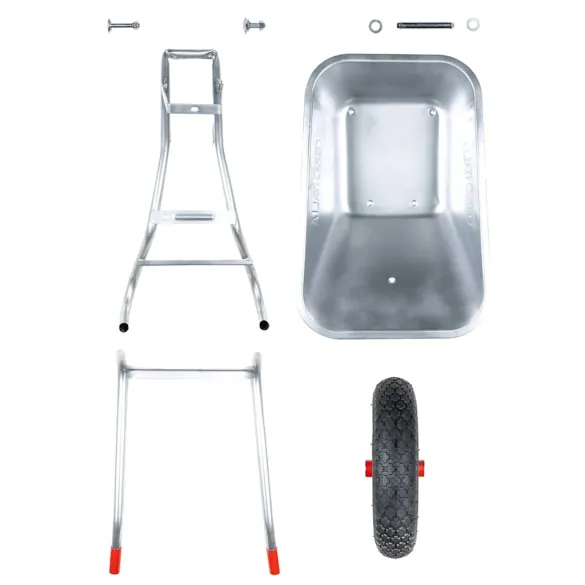 Roabă 90L Oțel Galvanizat - Transport Ușor în Grădină