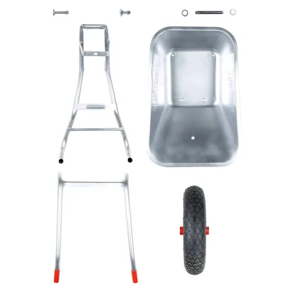 Roabă 90L Oțel Galvanizat - Transport Ușor în Grădină