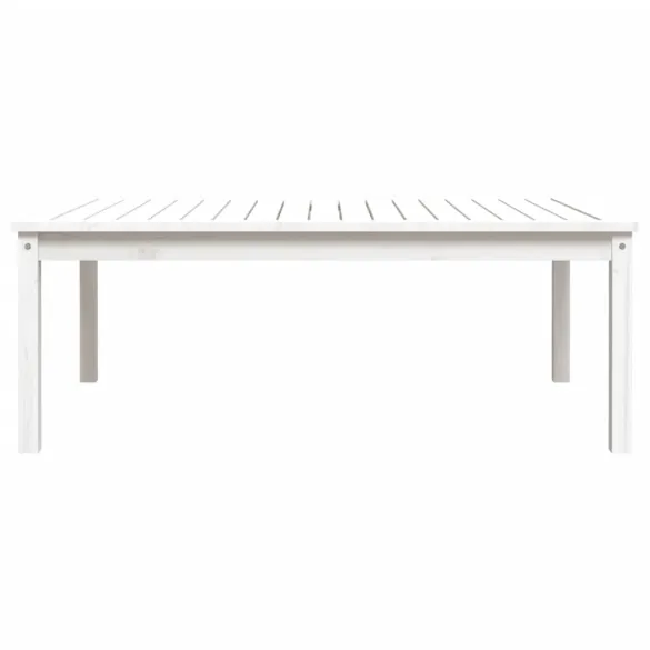 Masă Grădină Albă Lemn Pin | Livrare Gratuită