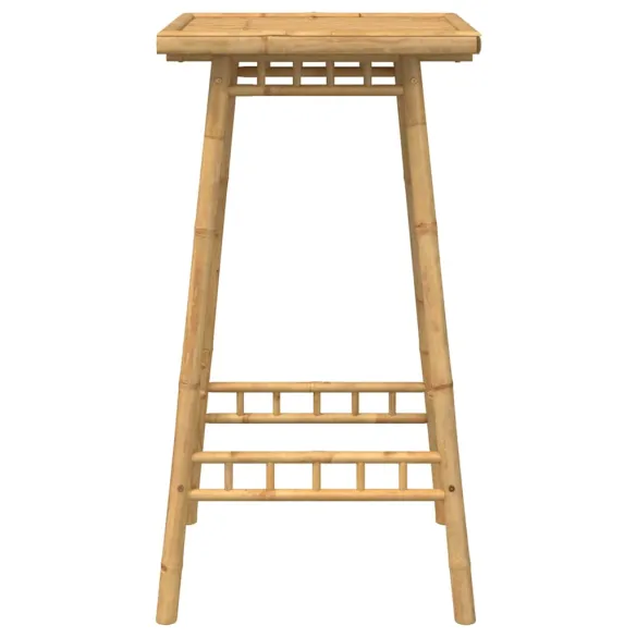 Masă Bar Bambus Exterior Pătrată 55x55x100 cm