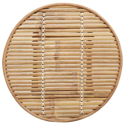 Masă Bar Exterior Bambus Rotundă | Livrare Gratuită