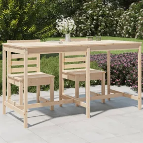 Masă Grădină Lemn Masiv de Pin 203x90 cm - Livrare Gratuită