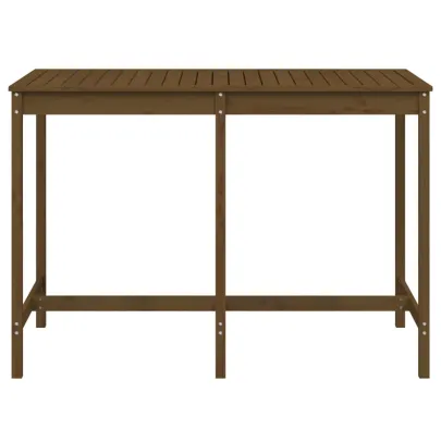 Masă Grădină Lemn Masiv Pin Maro Miere | Livrare Gratuită