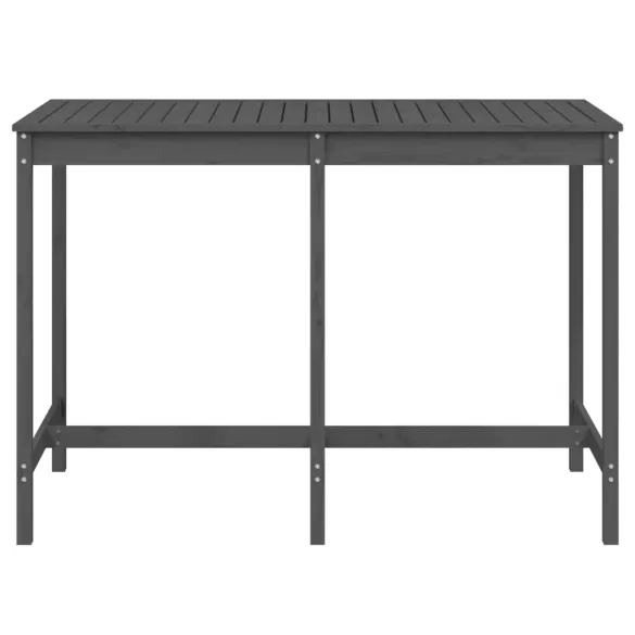 Masă Grădină Gri - Lemn Masiv de Pin - Livrare Gratuită