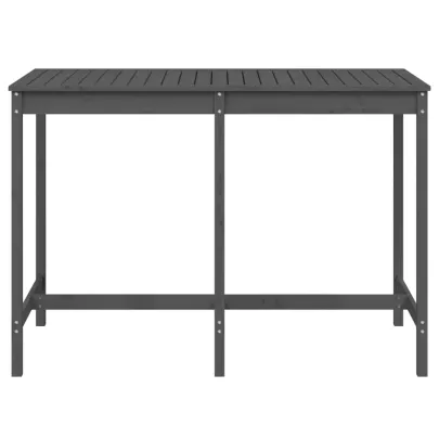 Masă Grădină Gri - Lemn Masiv de Pin - Livrare Gratuită