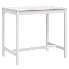 Masă Grădină Albă - Lemn Pin Masiv - Livrare Gratuită 2