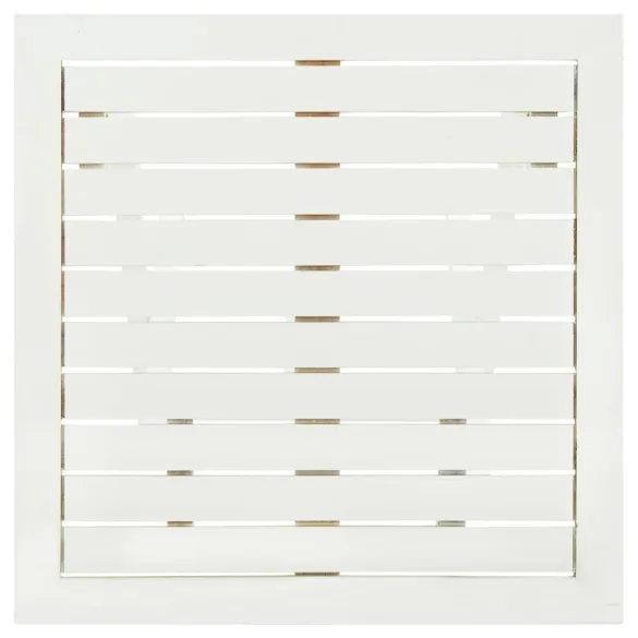 Masă Bistro Albă din Lemn Acacia Masiv - 46x46x47 cm