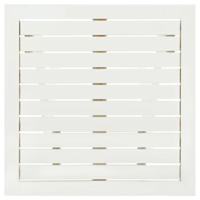 Masă Bistro Albă din Lemn Acacia Masiv - 46x46x47 cm