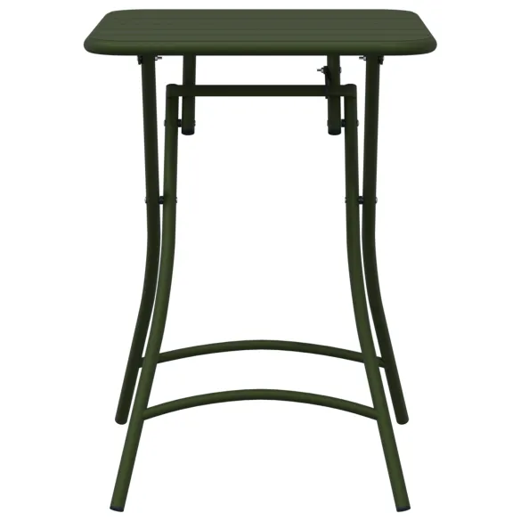 Masă Grădină Pliabilă Verde - Oțel | Livrare Gratuită