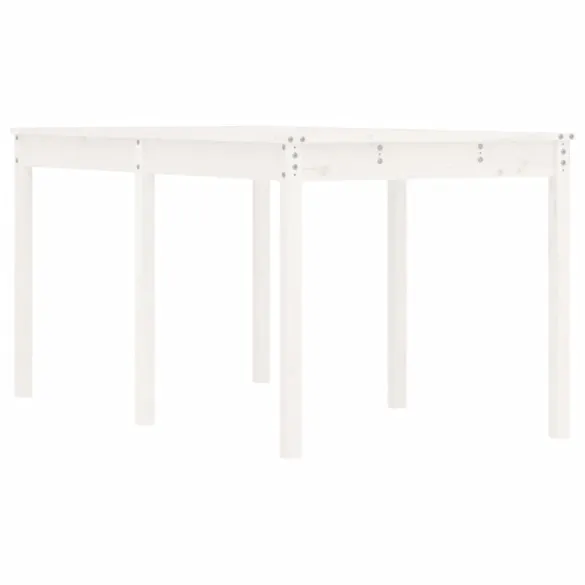 Masă Grădină Albă - Lemn Masiv Pin - Livrare Gratuită